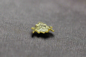 Widows Sons Lapel Pin - Gold Plated Pendant With Butterfly Buckle - Bricks Masons