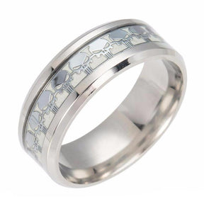 Widows Sons Ring - Lumineux Let There Be Light Biker Skull - Bricks Masons