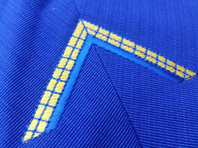 Worshipful Master Blue Lodge Collar - Royal Blue - Bricks Masons