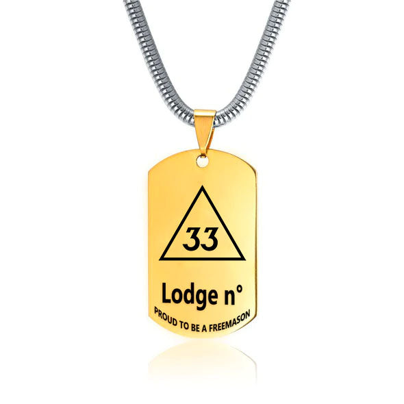 33rd Degree Scottish Rite Necklace - (Various Colors) - Bricks Masons