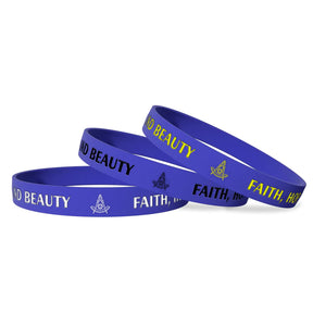 Past Master Blue Lodge California Regulation Bracelet - Various Silicone Colors - Bricks Masons