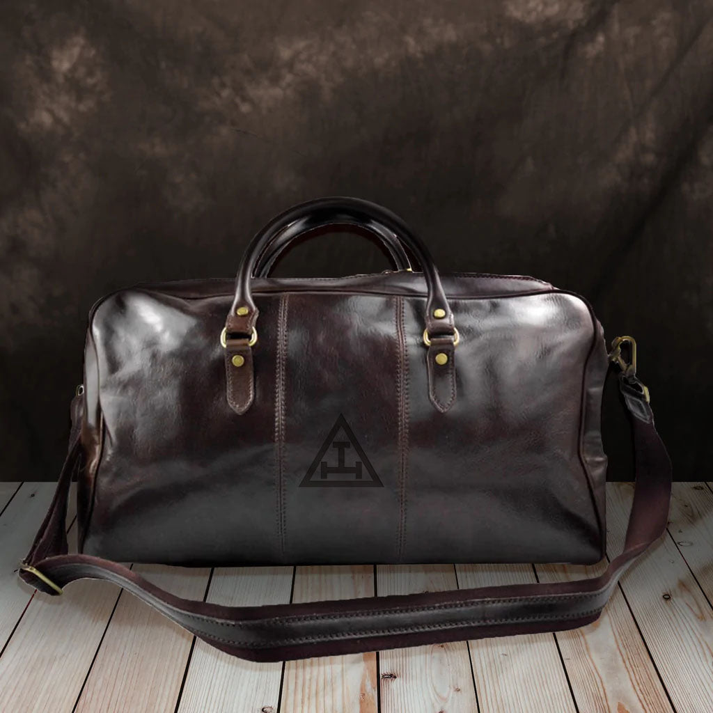 Royal Arch Chapter Travel Bag - Genuine Leather - Bricks Masons