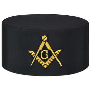 Master Mason Blue Lodge Crown Cap - Black rayon - Bricks Masons