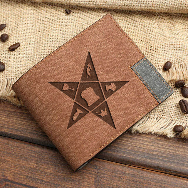 OES Wallet - Leather Various Colors - Bricks Masons