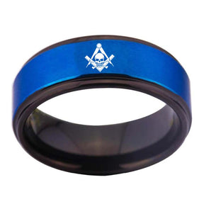 Widows Sons Ring - Blue Tungsten - Bricks Masons