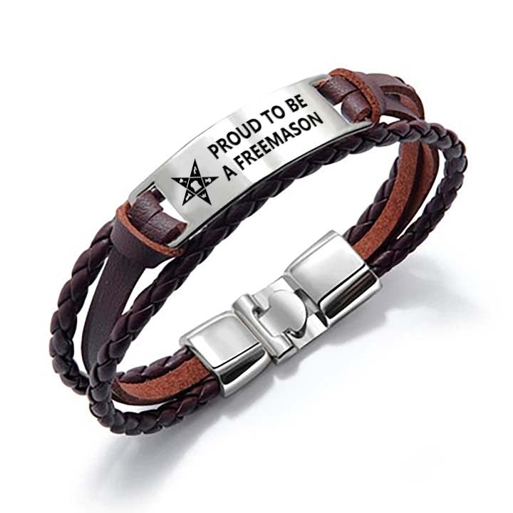 OES Bracelet - Black & Brown - Bricks Masons