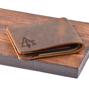 Council Wallet - Genuine Leather Bifold - Bricks Masons