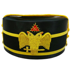 32nd Degree Scottish Rite Crown Cap - Wings Down Double Eagle - Bricks Masons