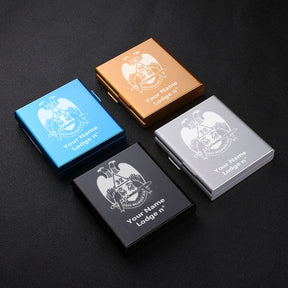 32nd Degree Scottish Rite Cigarette Case - Wings Down Various Colors - Bricks Masons