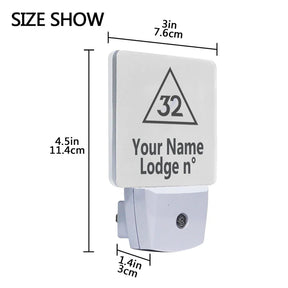 32nd Degree Scottish Rite LED Sign - 2 Pieces Plug-in - Bricks Masons