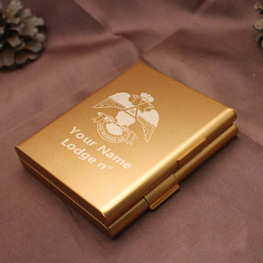 33rd Degree Scottish Rite Cigarette Case - Wings Down Various Colors - Bricks Masons