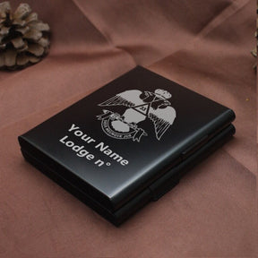 33rd Degree Scottish Rite Cigarette Case - Wings Down Various Colors - Bricks Masons