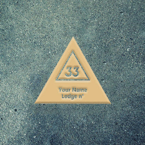 33rd Degree Scottish Rite Wall Monograms - Various Sizes - Bricks Masons