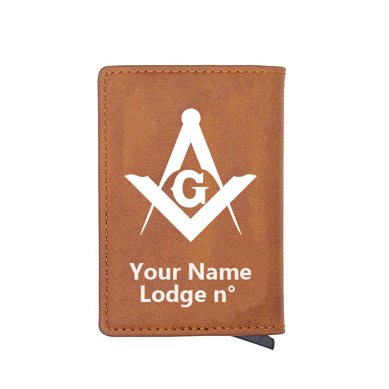 Master Mason Blue Lodge Wallet - Various Colors - Bricks Masons