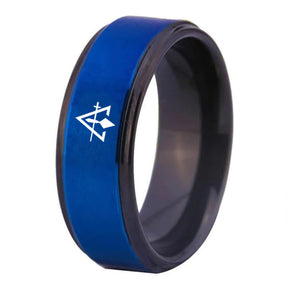 Council  Ring - Blue Tungsten - Bricks Masons