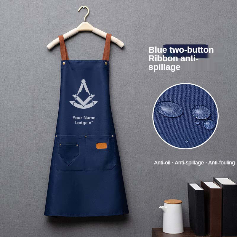 Past Master Blue Lodge Work Apron - Various Colors - Bricks Masons