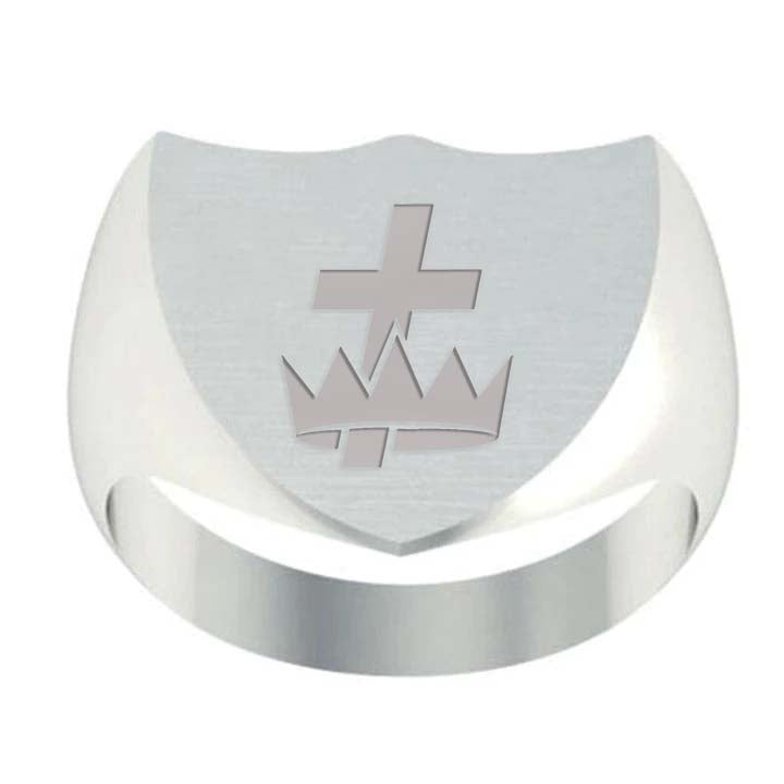 Knights Templar Commandery Ring - Sterling Silver - Bricks Masons