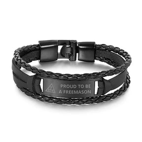 Royal Arch Chapter Bracelet - Black & Brown - Bricks Masons