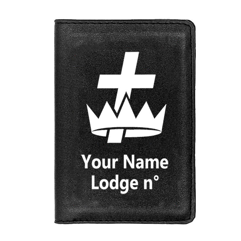 Knights Templar Commandery Wallet - Black & Brown - Bricks Masons