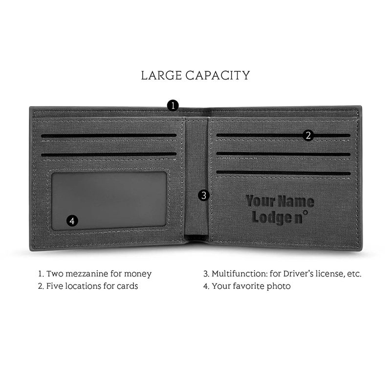 Council Wallet - Leather Various Colors - Bricks Masons