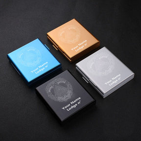 Grand Master Blue Lodge Cigarette Case - Various Colors - Bricks Masons
