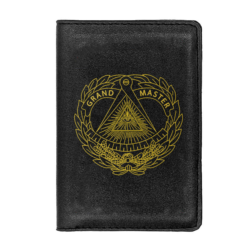 Grand Master Blue Lodge Wallet - Black & Brown - Bricks Masons