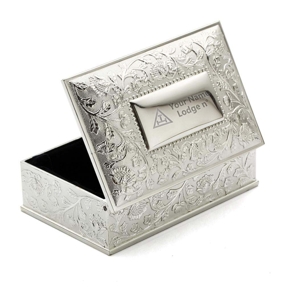 Royal Arch Chapter Jewelry Box - Black Velvet Lining - Bricks Masons