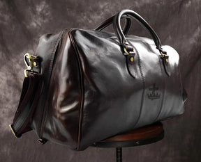 Knights Templar Travel Bag - Genuine Leather - Bricks Masons