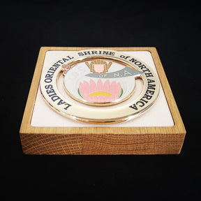 Ladies Oriental Shrine Car Emblem - North America - Bricks Masons