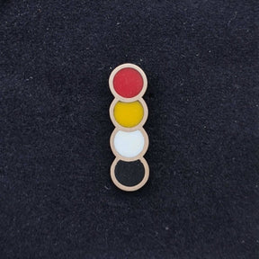 Masonic Lapel Pin - Nigredo Albedo Citrinitas Rubedo - Bricks Masons