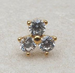 Masonic Lapel Pin - Three Dots White Stones - Bricks Masons