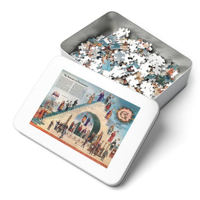Masonic Puzzle - Jigsaw Structure Of Freemasonry - Bricks Masons