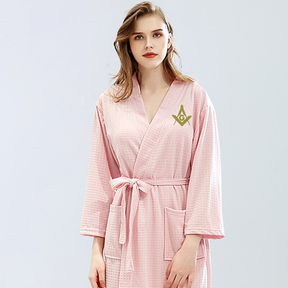 Master Mason Blue Lodge Bathrobe - Various Colors - Bricks Masons