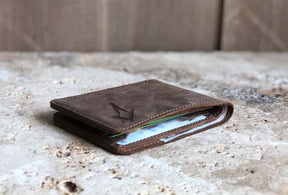 Master Mason Blue Lodge Wallet - Handmade Leather - Bricks Masons