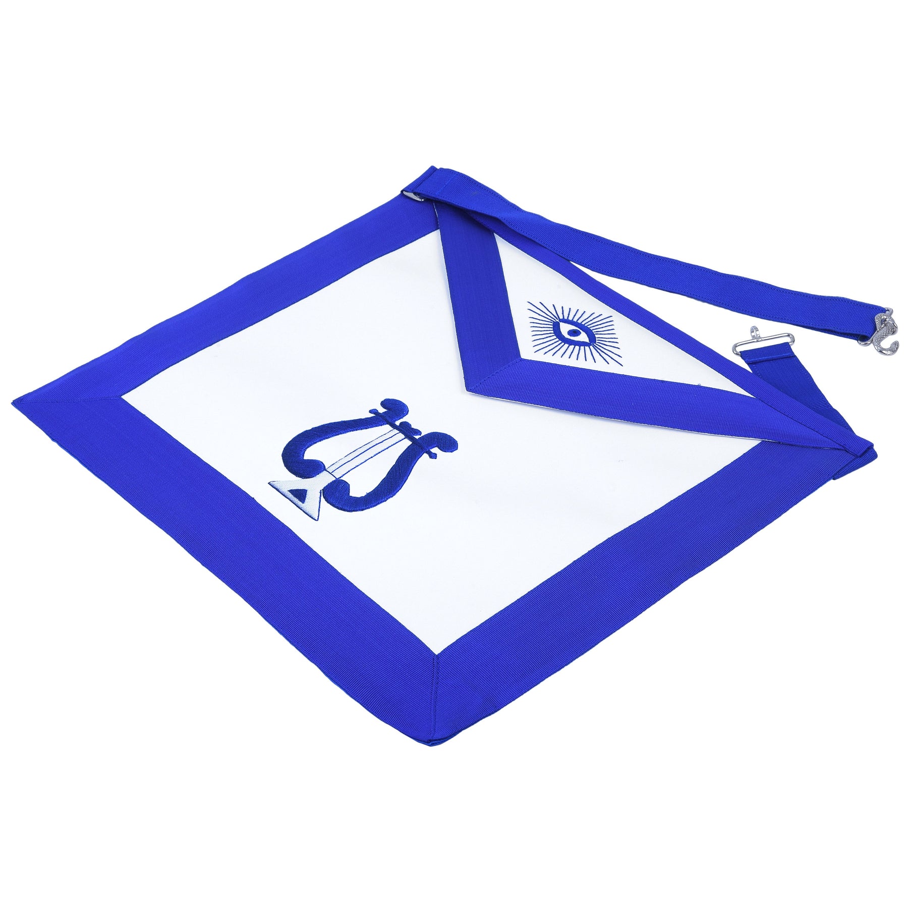 Musician Blue Lodge Officer Apron - Machine Embroidery - Bricks Masons