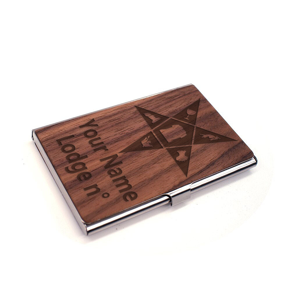 OES Business Card Holder - (RFID Protection) - Bricks Masons