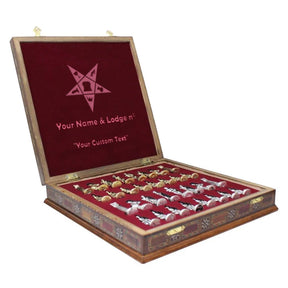 OES Chess Set - Hand Workmanship Patterns - Bricks Masons