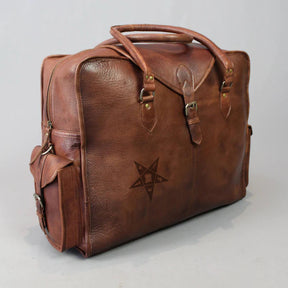 OES Travel Bag - Genuine Brown Leather - Bricks Masons
