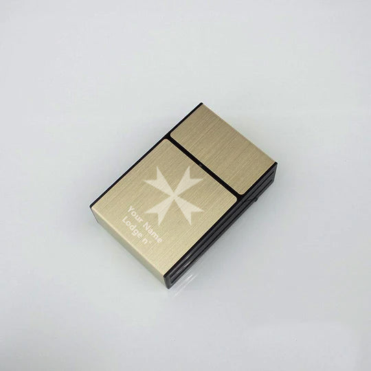 Order Of Malta Commandery Cigarette Case - Various Colors - Bricks Masons