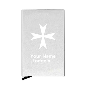Order Of Malta Commandery Credit Card Holder - Various Colors - Bricks Masons