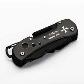 Order Of Malta Commandery Pocket Knife - Multifunctional - Bricks Masons