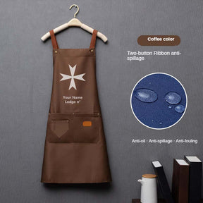 Order Of Malta Commandery Work Apron - Various Colors - Bricks Masons