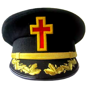 Knights Templar Dress Caps with Vinework - Bricks Masons