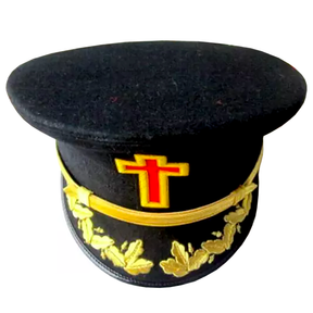 Knights Templar Dress Caps with Vinework - Bricks Masons
