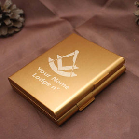 Past Master Blue Lodge Cigarette Case - Various Colors - Bricks Masons