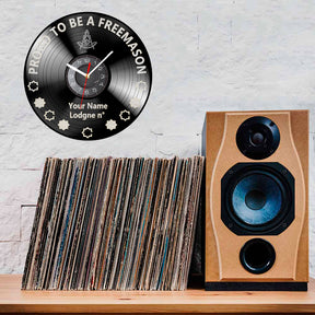 Past Master Blue Lodge California Regulation Clock - Vinyl Record - Bricks Masons