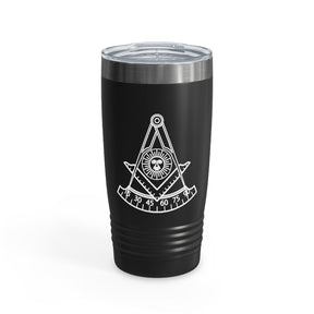 Past Master Blue Lodge California Regulation Ringneck Tumbler - Various Colors 20oz - Bricks Masons