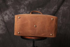 Past Master Blue Lodge Travel Bag - (Dark Brown/Camel) - Bricks Masons