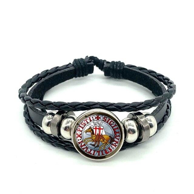 Knights Templar Commandery Bracelet - (12 designs) - Bricks Masons