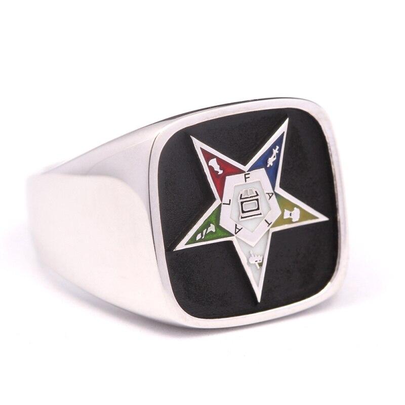 OES Ring - Sterling Silver - Bricks Masons